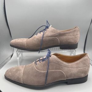 GEOX Respira elegant  grey lace up suede shoes  sz 7 (EU 40)